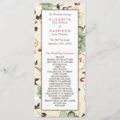  Chic Floral Wedding Programmakaart (Voorkant)