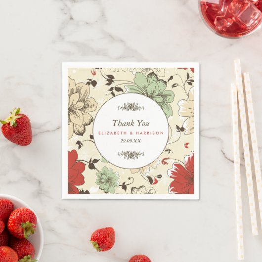  Chic Floral Wedding Servet (Insitu)