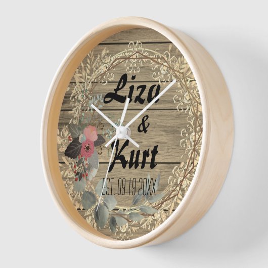 Chic Floral Wreath Rustic Wedding (Hoek)