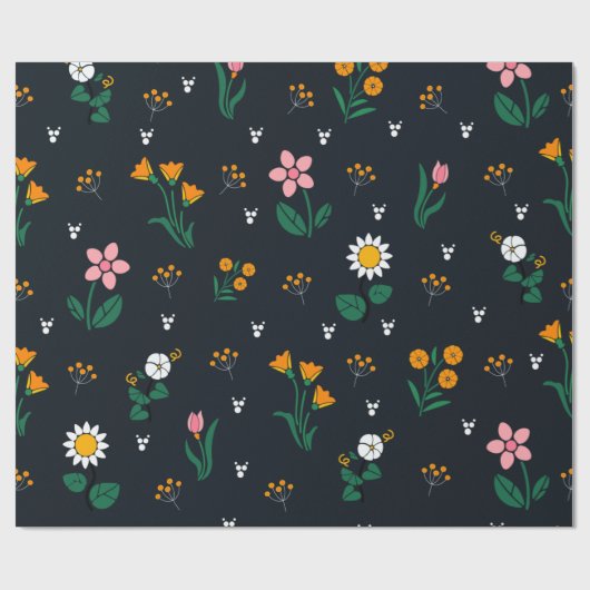 Chic-florpatroon Cadeaupapier (Vlak)