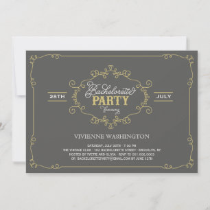  Chic Flourish Bachelorette Party nodigt uit Kaart