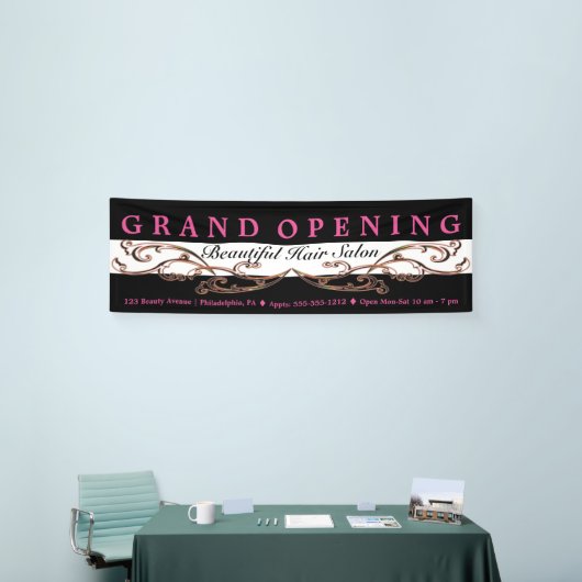 Chic Flourish Beauty Salon Boutique Grand Opening Spandoek (Beurs)