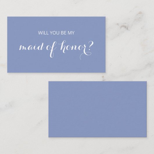 Chic Flourish | Bent u mijn dienstmeisje? Informatiekaartje (Voorkant / Achterkant)