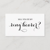 Chic Flourish | Bent u mijn Ring Bearer? Informatiekaartje (Voorkant)
