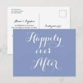 Chic Flourish | Gelukkig overdag na de bruiloft Aankondigingskaart (Voorkant / Achterkant)