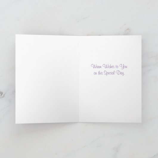 Chic Flower Birthday Kaart (Binnen)