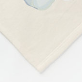 Chic Flowers and Butterflies Fleece Blanket Deken (Hoek)