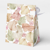 Chic Flowers and Leaves Vrijgezellenfeest Bedankdoosjes (Achterkant)