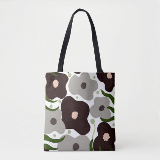 Chic Flowers Canvas tas