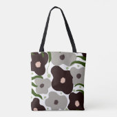 Chic Flowers Canvas tas (Achterkant)