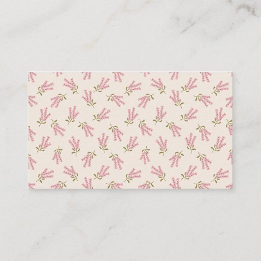 Chic Flowers Elegant Eenvoudige Minimale QR Code Visitekaartje (Achterkant)