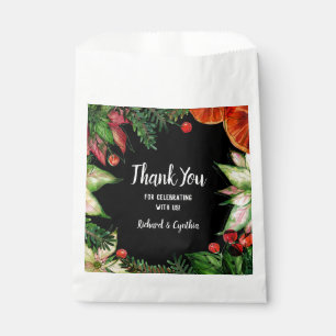 Chic Flowers Oranje Slices Berries Bedankzakje