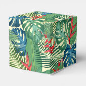 Chic Flowers Palms Monstera Dank u Bedankdoosjes (Achterkant)