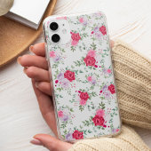 Chic Flowers Roze en rood Botanisch Stijlvol Case-Mate iPhone Case