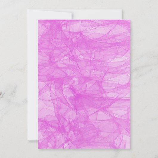 Chic Flowy Pink Sweet 16 Uitnodiging (Achterkant)