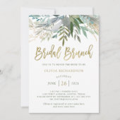 Chic Foliage | Bridal Brunch Kaart (Voorkant)