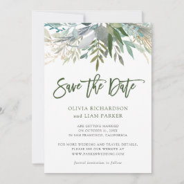Chic Foliage | Fotobruiloft Save The Date