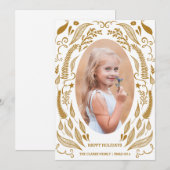 CHIC FOLIAGE | HOLIDAIRE FOTOKAART FEESTDAGENKAART (Voorkant / Achterkant)