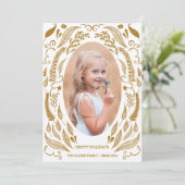 CHIC FOLIAGE | HOLIDAIRE FOTOKAART FEESTDAGENKAART (Staand voorkant)