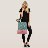 Chic Foliage Monogrammed Canvas tas (Op model)