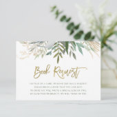 Chic Foliage | Verzoek om Baby Informatiekaartje (Staand voorkant)