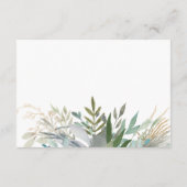 Chic Foliage | Verzoek om Baby Informatiekaartje (Achterkant)