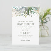 Chic Foliage | Weddenschap Kaart (Staand voorkant)