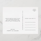 Chic Folie Gehuwd en braaf kerstdank Feestdagen Briefkaart (Achterkant)