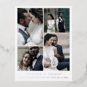 Chic Folie Gehuwd en braaf kerstdank Feestdagen Briefkaart (Voorkant)