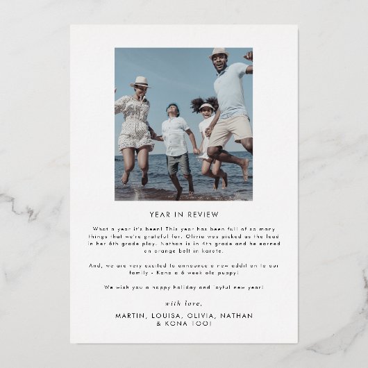 Chic Folie Prettige feestdagen jaar in Review 5 Fo (Achterkant)