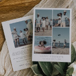 Chic Folie Prettige feestdagen jaar in Review 5 Fo<br><div class="desc">Deze chemische folie prettige feestdagen jaar in review 5 de folie van de fotovakantiekaart is de perfecte eenvoudige vakantiegroet. Het eenvoudige ontwerp is uitgerust met klassieke, metalen drukke folie-typografie met een roestachtig boho-gevoel. Kies zilver, goud of roos gouden folie op de voorzijde. Pas de kaart aan met 5 foto's, uw...</div>