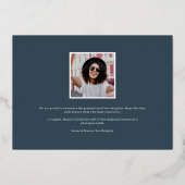 Chic Folie Script | Aankondiging foto-Afstuderen (Achterkant)