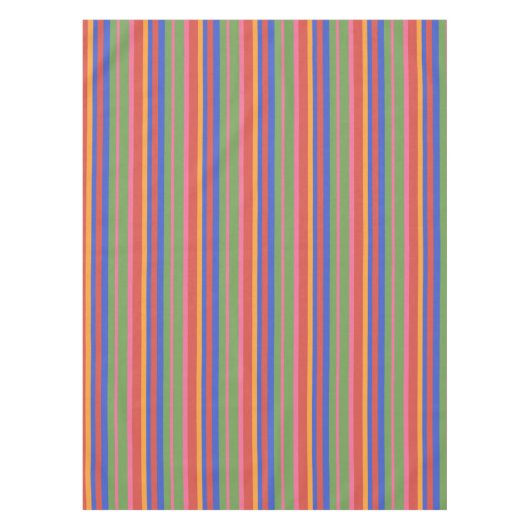 Chic Folk Art Collectie Bright Stripes Tablecloth Tafelkleed (Voorkant)