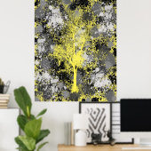 Chic Forest Abstract Poster (Thuiskantoor)