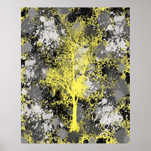 Chic Forest Abstract Poster (Voorkant)