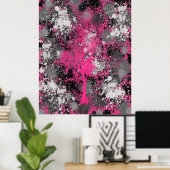 Chic Forest Abstract Poster (Thuiskantoor)