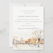 Chic Forgo North Dakota City Scape Baby shower Kaart (Voorkant)