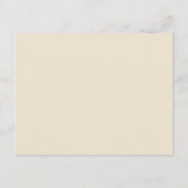 Chic Formal Ecru Scrollwork Border Wedding Informatiekaartje (Achterkant)