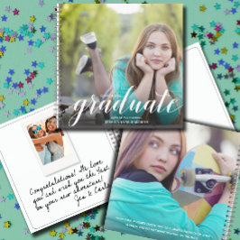 Chic foto afstudeerfeest gastenboek notitieboek