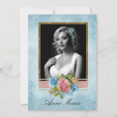 Chic foto bruids douche uitnodiging (Voorkant)