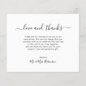 Chic Foto Collage Budget Bruiloft Bedankkaart Flye Flyer (Achterkant)