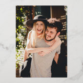 Chic foto Echte Folie de gedrukte Kaarten van het (Achterkant)