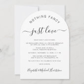 Chic Foto QR Code Boog Huwelijksreceptie Kaart (Voorkant)