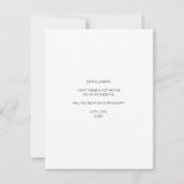 Chic Foto Wil je mijn getuige zijn kaart (Achterkant)