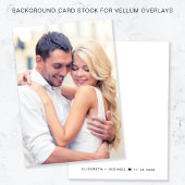Chic Foto Witte Achtergrond voor Vellum Overlay Kaart