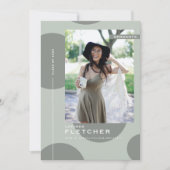 Chic-fotosjabloon Afstuderen GraduPartij Kaart (Voorkant)