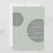 Chic-fotosjabloon Afstuderen GraduPartij Kaart (Achterkant)