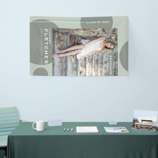 Chic-fotosjabloon Afstuderen GraduPartij Spandoek (Beurs)