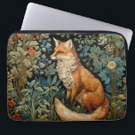 Chic Fox Botanical Forest William Morris Laptop Sleeve<br><div class="desc">Dit prachtige laptop hoesje heeft een grillig ontwerp dat een heerlijke vos te midden van een weelderig bos tot leven brengt,  omgeven door ingewikkelde botanische bladeren en delicate art nouveau-stijl bloemblaadjes.</div>