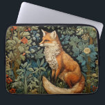 Chic Fox Botanical Forest William Morris Laptop Sleeve<br><div class="desc">Dit prachtige laptop hoesje heeft een grillig ontwerp dat een heerlijke vos te midden van een weelderig bos tot leven brengt,  omgeven door ingewikkelde botanische bladeren en delicate art nouveau-stijl bloemblaadjes.</div>